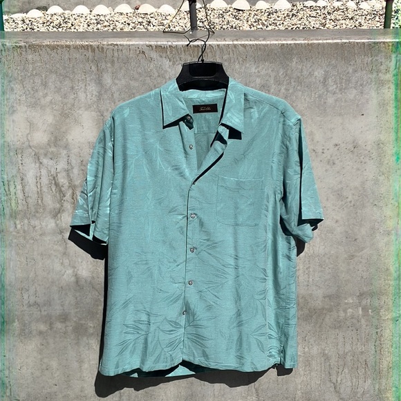 Gorgeous 100% Silk SS Shirt Mens size L - Picture 4 of 10